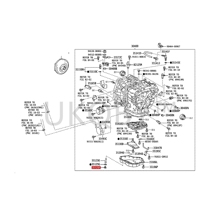 9034112034 To yo ta  Previa, Weisa, Highlander, Corolla, Alphard, Yizhi, Jieluchi, Camry Exhaust plug assembly (ATM)