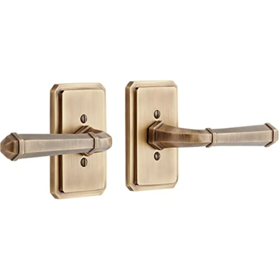 

479332 Matteen Left Handed Solid Brass Dummy Door Lever Set