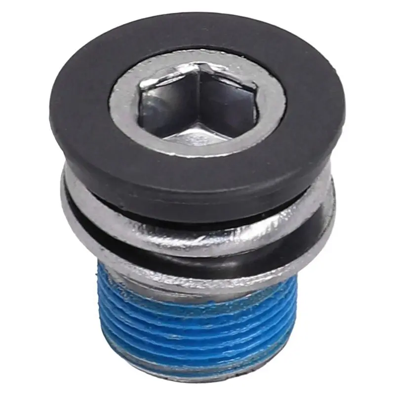 [A38F!NEW!】 4Pcs Dust-Proof Bicycle Center Shaft Screw Spline Center Shaft Screw Tooth Plate Crank Mounting Flower Screw