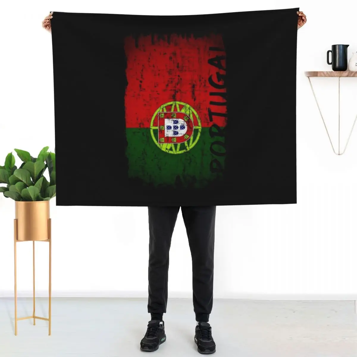 Portugal - Put up the Flag! Throw Blanket Furry Shaggy Soft Plaid Decorative Sofa For Sofa Thin wednesday Blankets