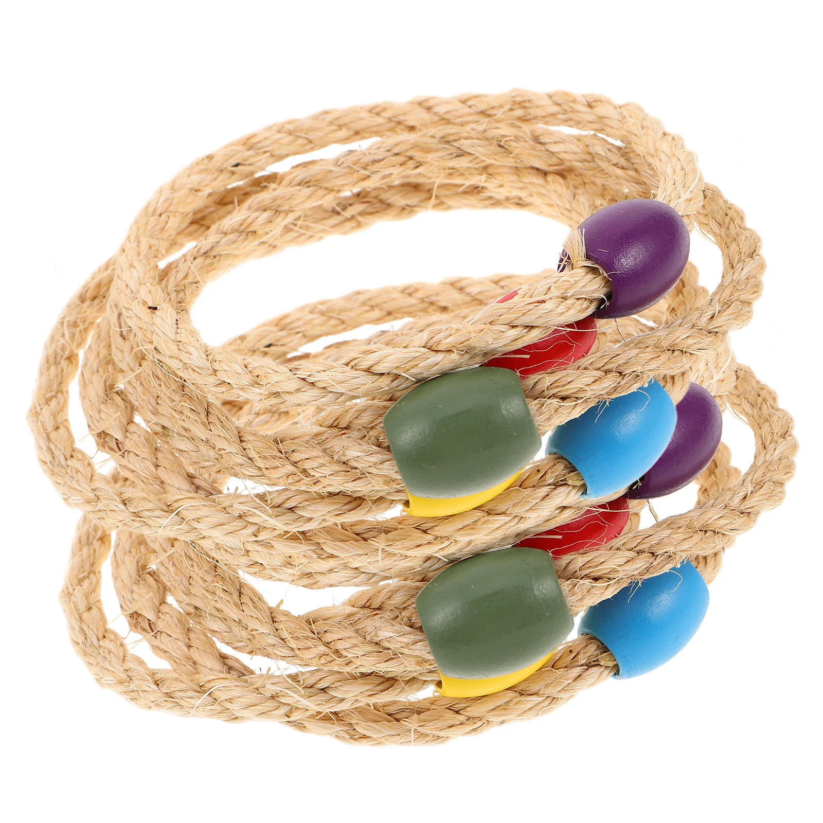 10Pcs Outdoor Seil Ring Werfen Spiel Hinterhof Rasen Camping Geschwindigkeit Agilität Werfen Ringe Training Set für Kinder Hoop Werfen