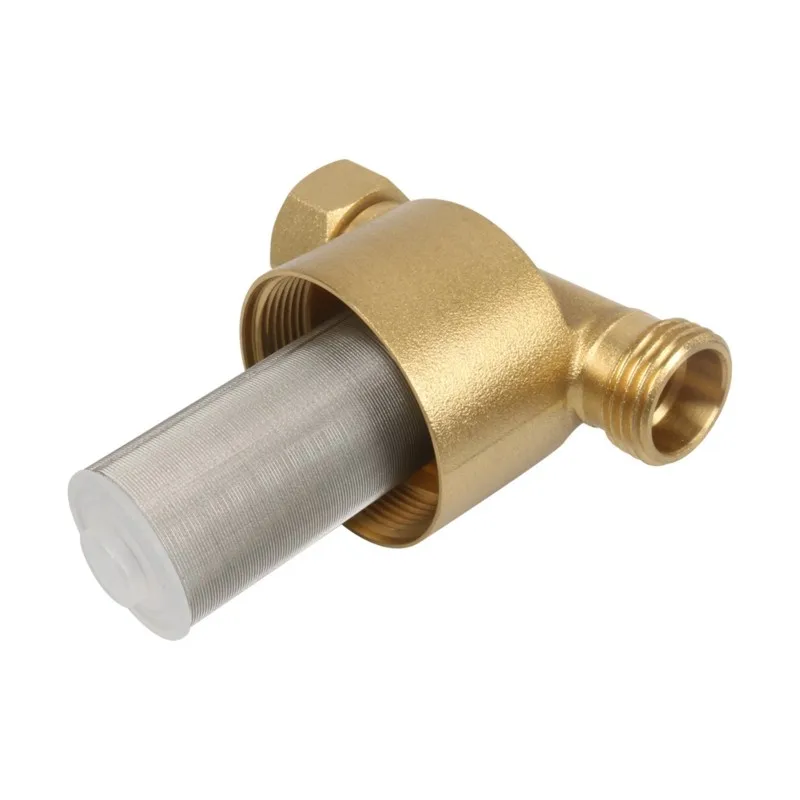 ABUD-Brass Sediment Filter, 40 Micron Washer Water Filter System For Washing Machine,Garden, Heater,RV,Protecting Appliances