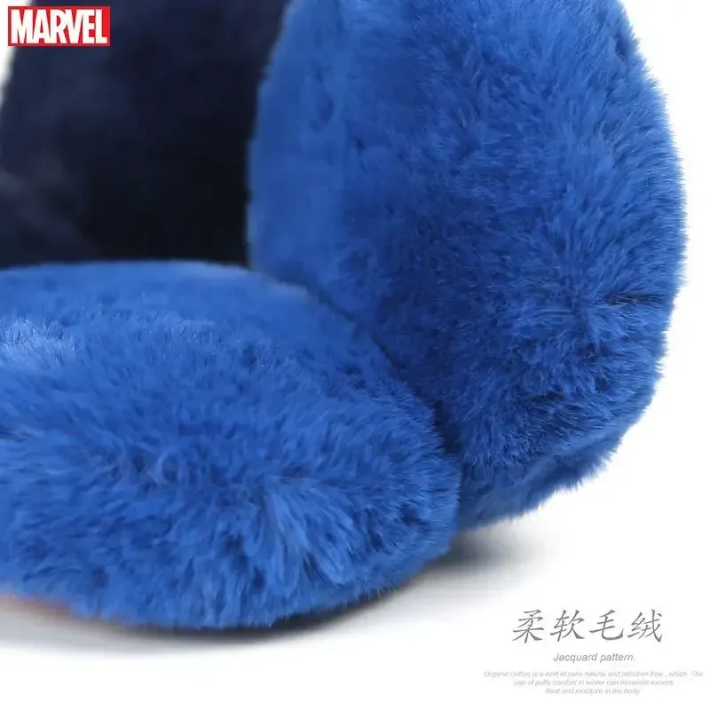 Marvel Movie periferiche Avengers Captain America IronMan Creative Cartoon bambini inverno pieghevole peluche EarBag regalo di natale