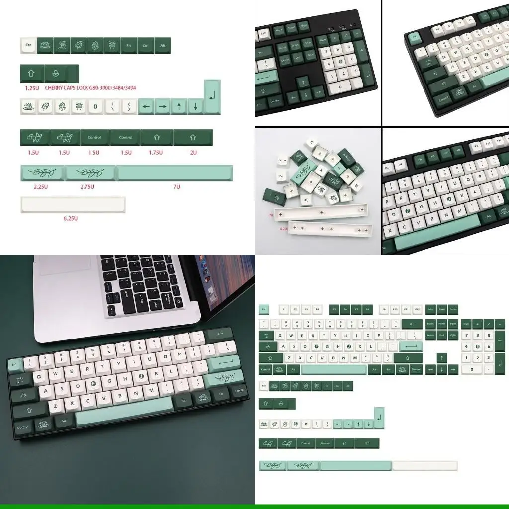 

U55C 137 Keys Botanical Gardens XDA Keycap XDA Profile With Enter for Key 7U Spac