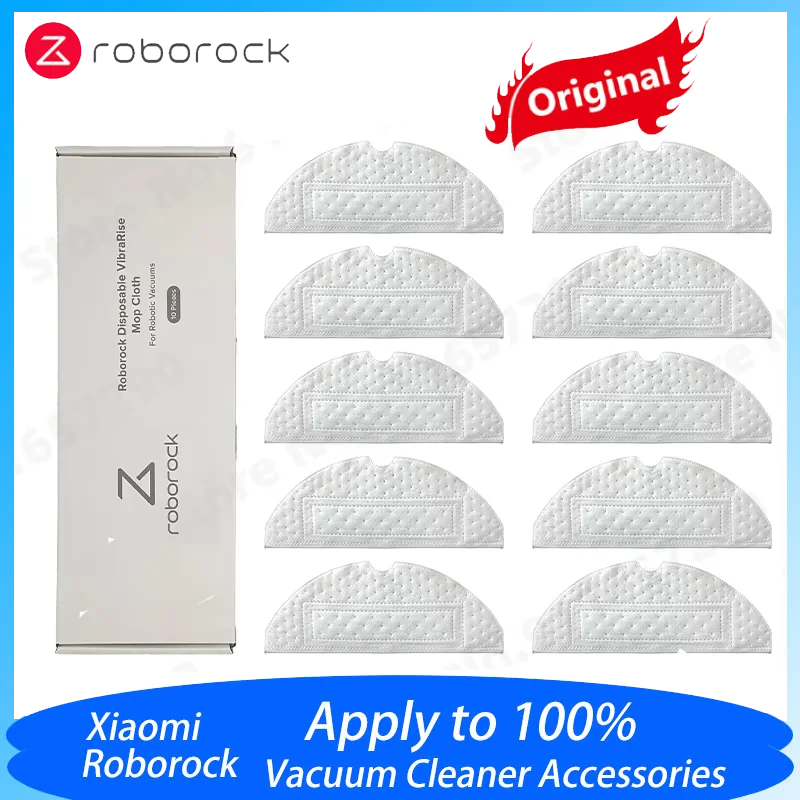 

Original For Roborock S7 T7S T7S Plus S70 S75 S7Max S7MaxV G10 Spare Parts Disposable Mop Cloth Rags Mopping Pad Accessories