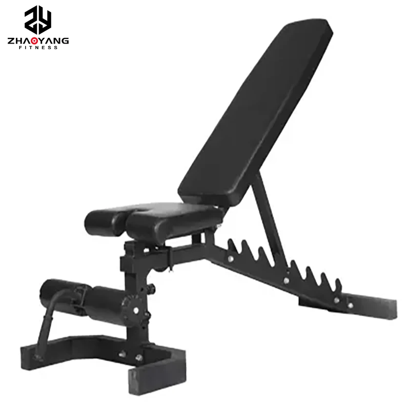 High Quality Home Training Gym Muscle Exercise Fitness Stable Cross Fit 6 level Adjustable Sit Up Bench Press