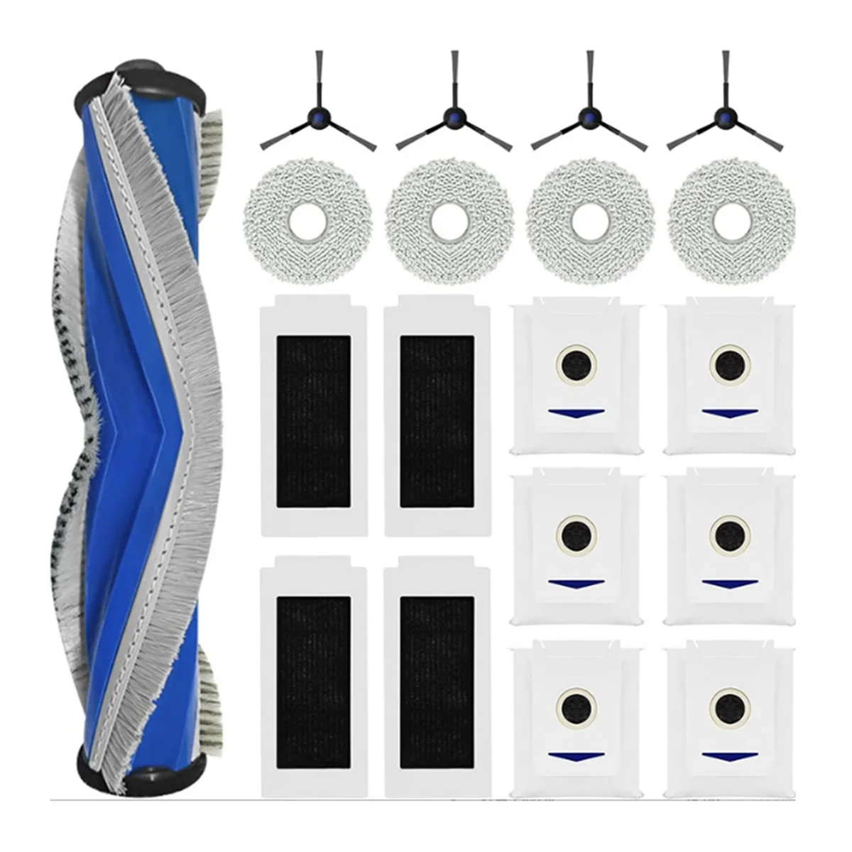 FZFZ 19点セット T30 Omni / T30 PRO ロボット掃除機用 真空キット サイドブラシ フィルター モップクロス ダストバッグ キット