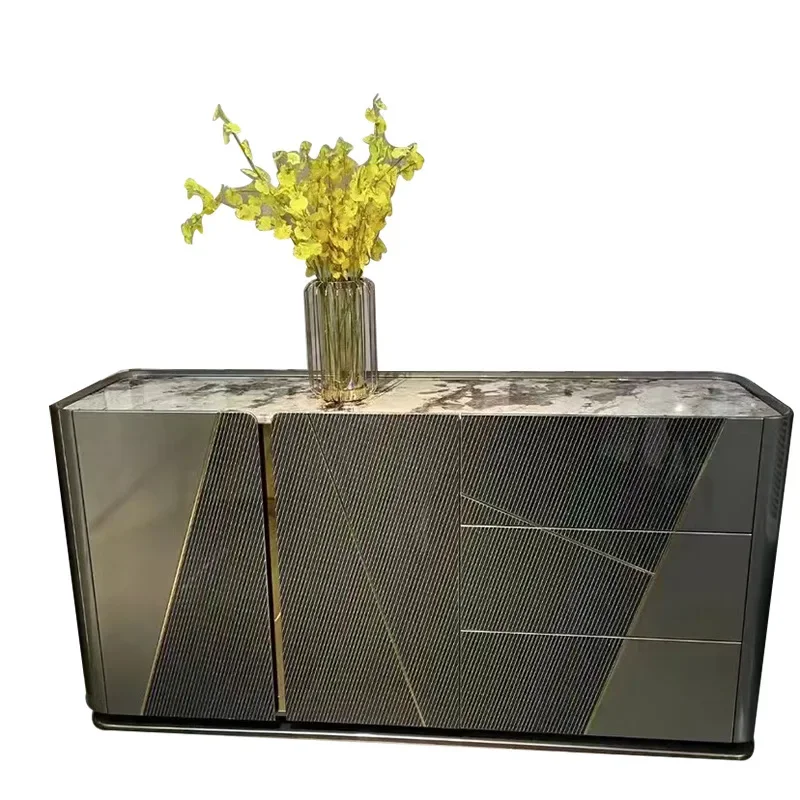 

Light luxury solid wood paint, porch cabinet, dining side cabinet, living room home locker, home decoration cabinet, TV cabinet