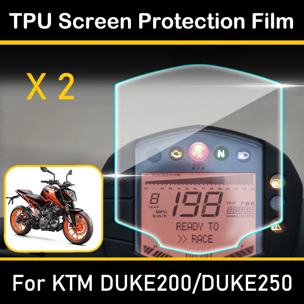 스크래치 방지 TPU 보호 필름 계기 스크린 보호대, 오토바이 액세서리, KTM Duke200 DUKE250 Duke390 RC 150