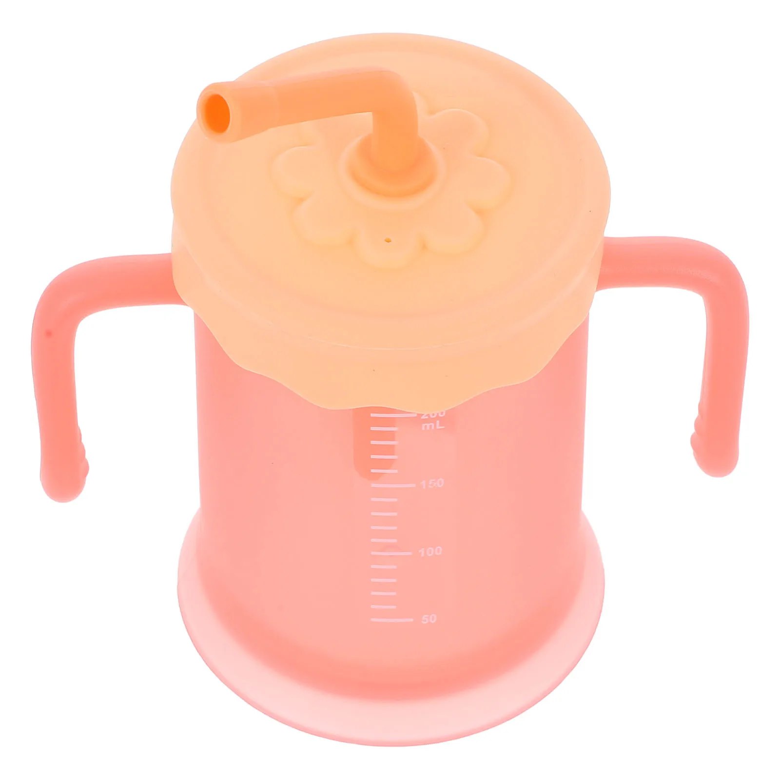 

Детская чашка для питья, небьющаяся силиконовая кружка из полипропилена для малышей, двойные ручки, легко носить с собой, герметичная, легкая детская чашка для воды