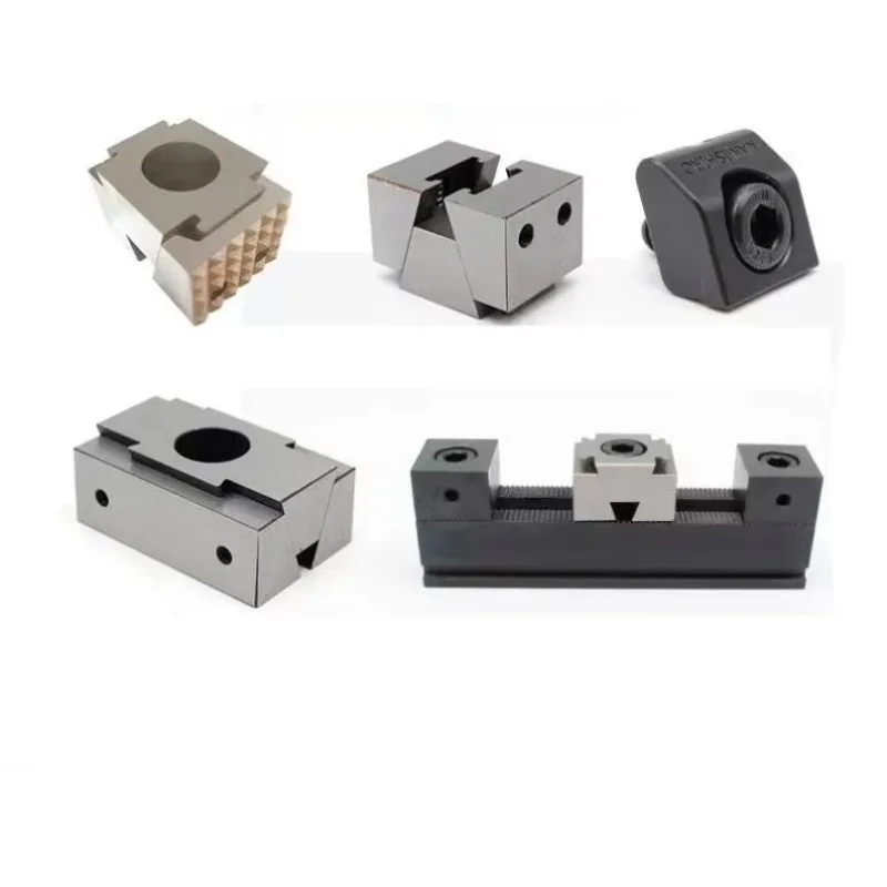 M6 M8 Lengthening Fixture Smooth Jaws MINI Ok Vise Wedge Clamps Precision Modular Single Vise For Cnc Industrial Machining