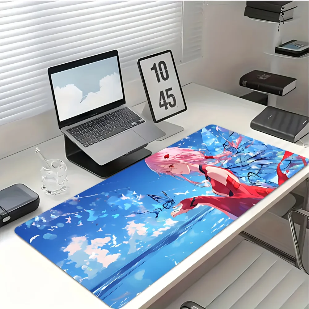 

Wide Keyboard Desk Mat textured cloth surface anti slip natural rubber base for office computer keyboard workspace ideal desk pa