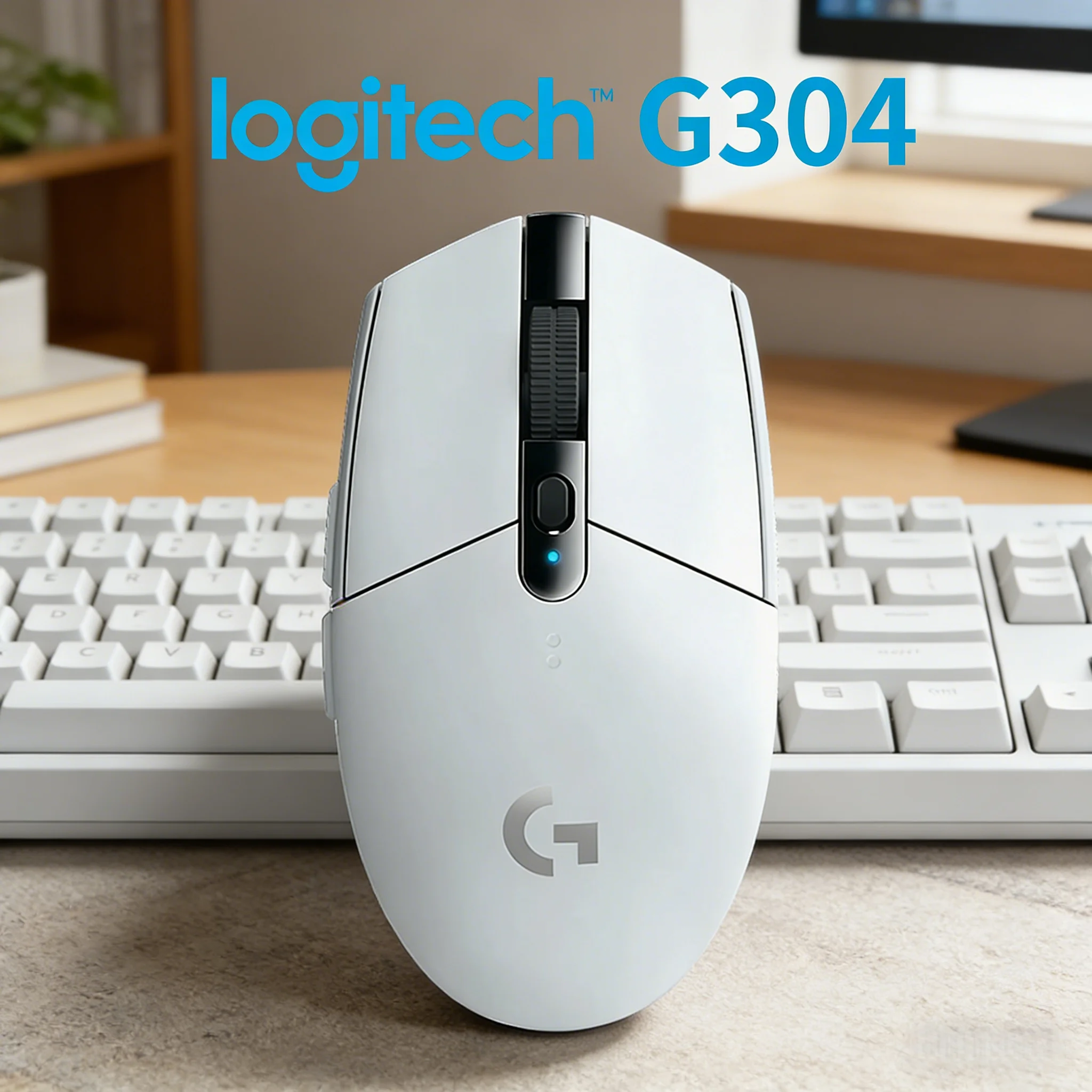 

Logitech G304 Wireless Gaming Mouse, 250-Hour Battery Life, 1ms Low Latency, Lightweight Symmetric Design for Laptop PC Gaming