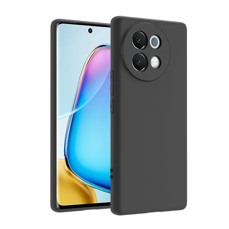 

Для Vivo V40 Lite чехол черный матовый мягкий тонкий чехол из ТПУ для задней панели телефона Vivo V40 Lite 5G чехлы защита камеры Fundas бампер