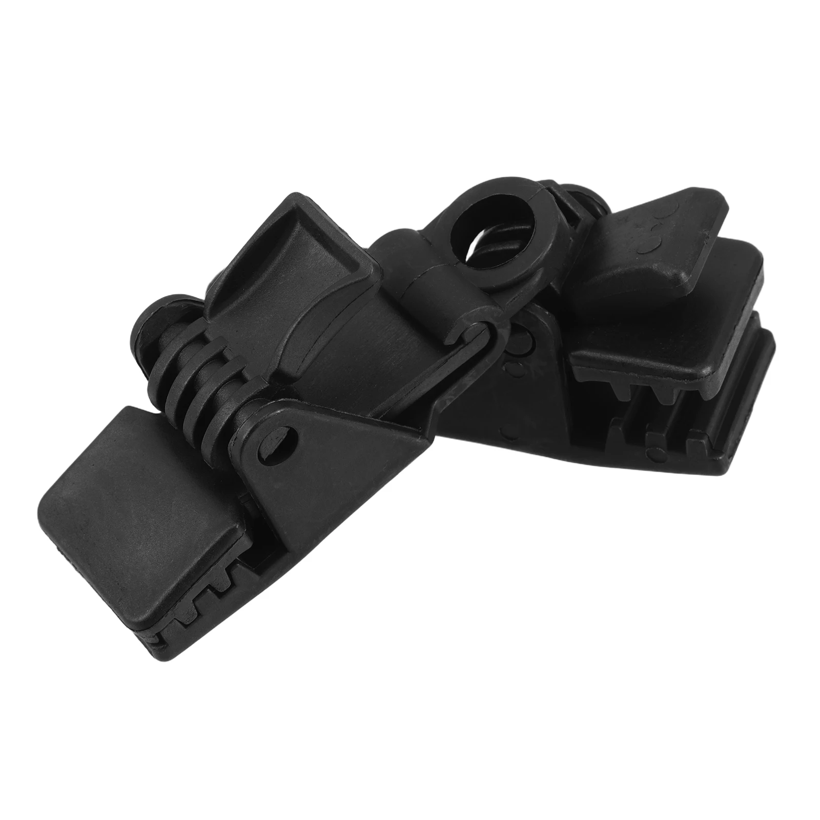 

2pcs Outdoor Lock Siding Clips Clamps Black Tie Tarp Grommet Fasteners Large Tarps Camp Windproof Camp Accessories