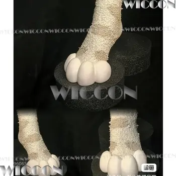 毛絨玩具腳可愛腳趾毛絨服Kigurumi角色扮演3D列印動物野獸腳毛絨服裝禮物萬聖節角色扮演定制 6 最佳銷售 毛絨服腳套 - №5