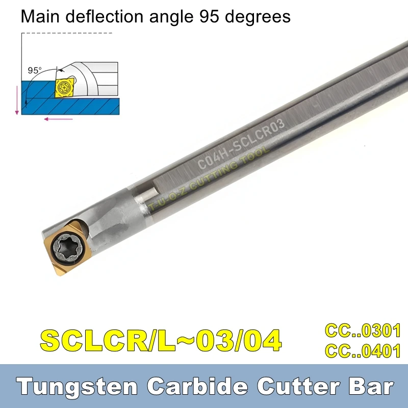 

Tungsten steel Shockproof SCLCR SCLCL 03 04 Lathe Boring Bar C04H C05H C06K C07K C08K 4-8mm Internal Turning Tool Cutter Bar