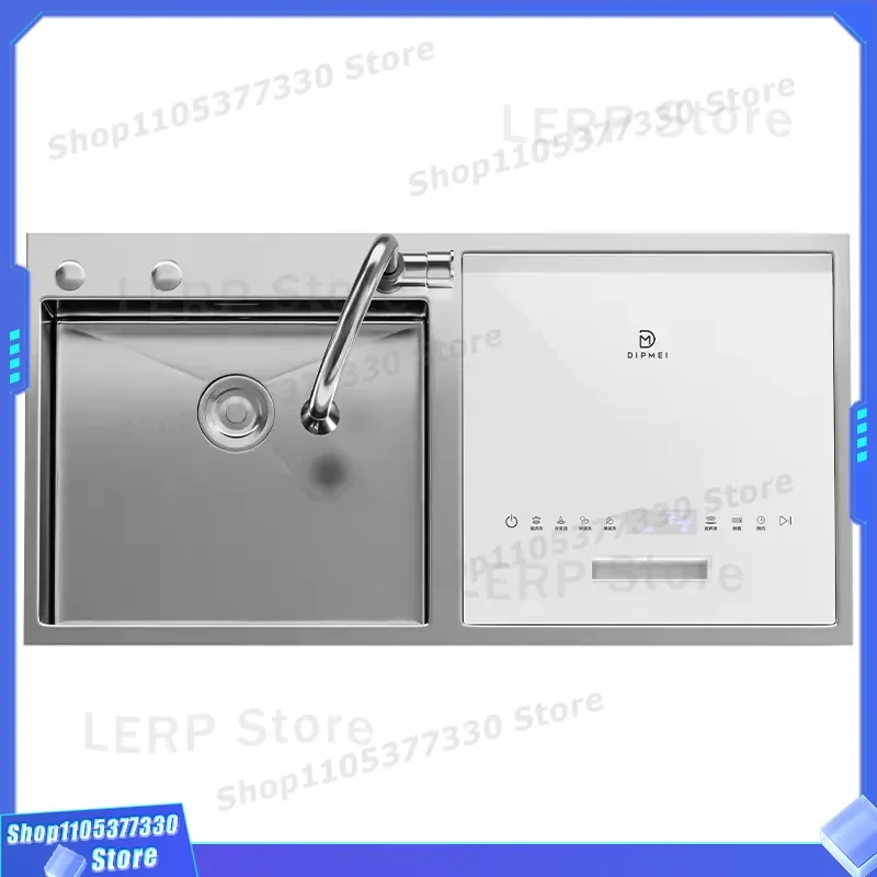 6 Sets Tableware Large Capacity Dishwasher 220v Fully Automatic Built-In Washing Drying Disinfection Storage Household