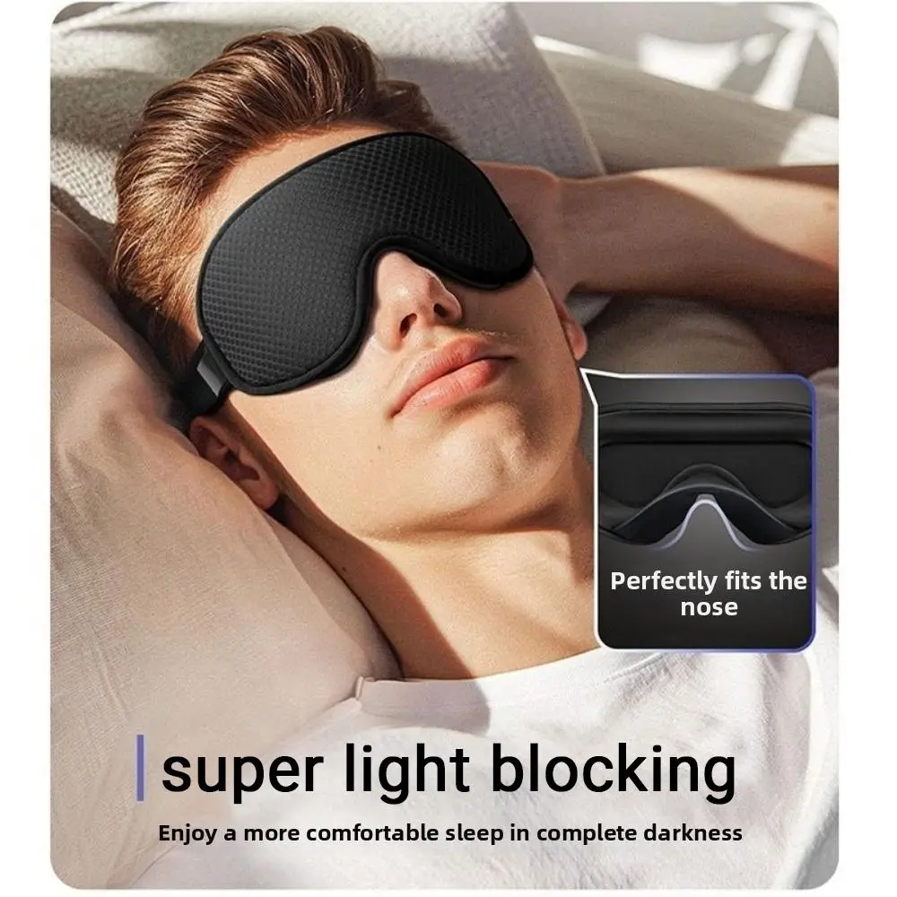 Soft Padded Blocking Light Eye Mask Block Out Light Eye Cover Sleeping Aid Eye Patches Comfortable Breathable 3D Sleeping Mask