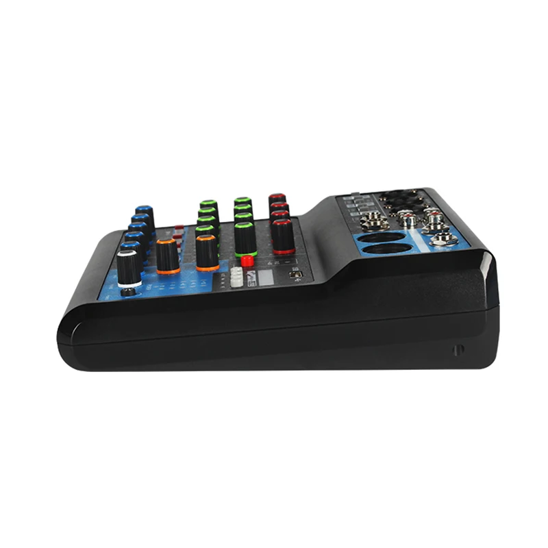 Bluetooth 4/5 Channel Sound Mixer Professional Portable Console Computer Input 48v Power Live Broadcast A4 A5 Sound Audio Mixer