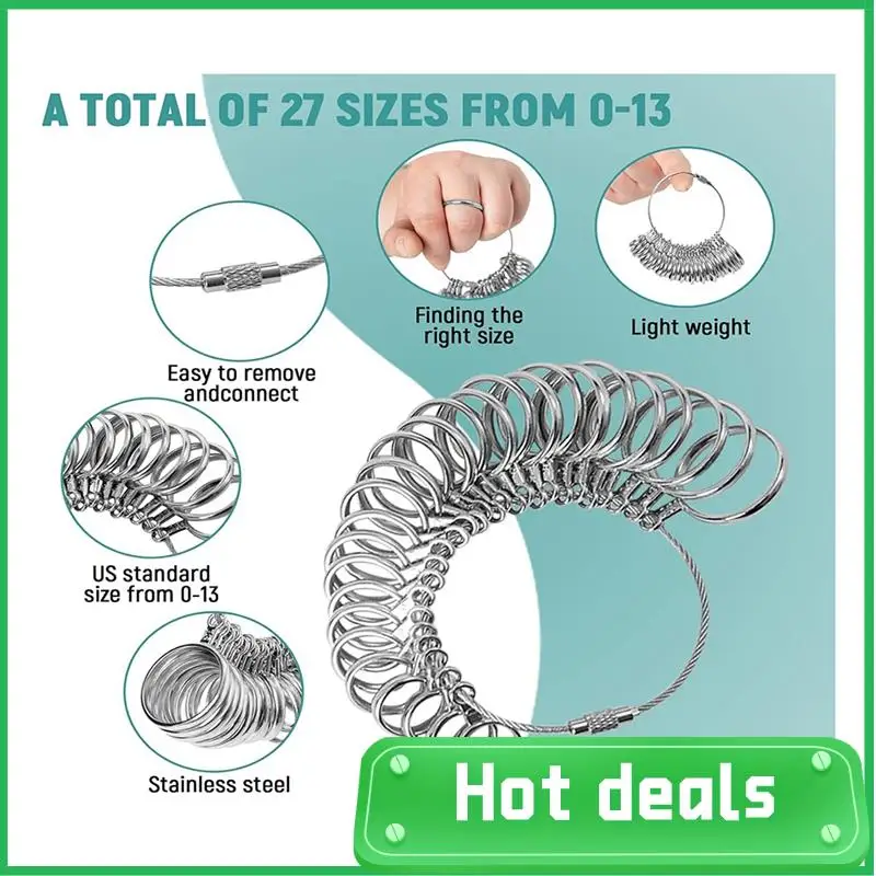 

AC62-инструмент для измерения размера кольца, оправка для кольца, стальной измеритель кольца и измеритель размера кольца, резиновый молоток для ювелирных изделий, палочка для пальцев