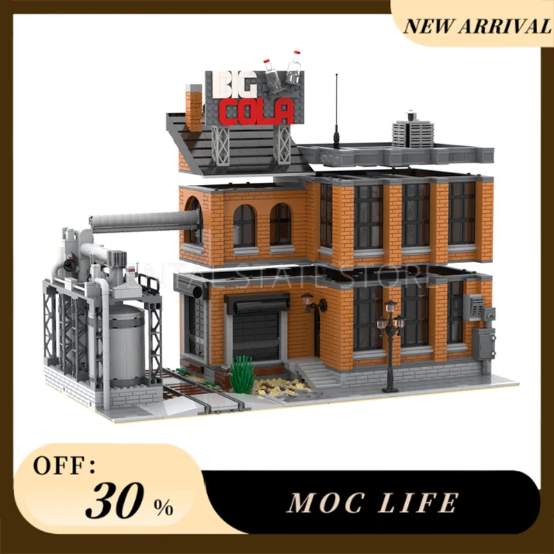 NIEUWE 2998 STKS Aangepaste MOC Grote Cola Fabriek Bouwstenen Technologie Bricks DIY Creatieve Assemblage Onderwijs Speelgoed Vakantie Geschenken