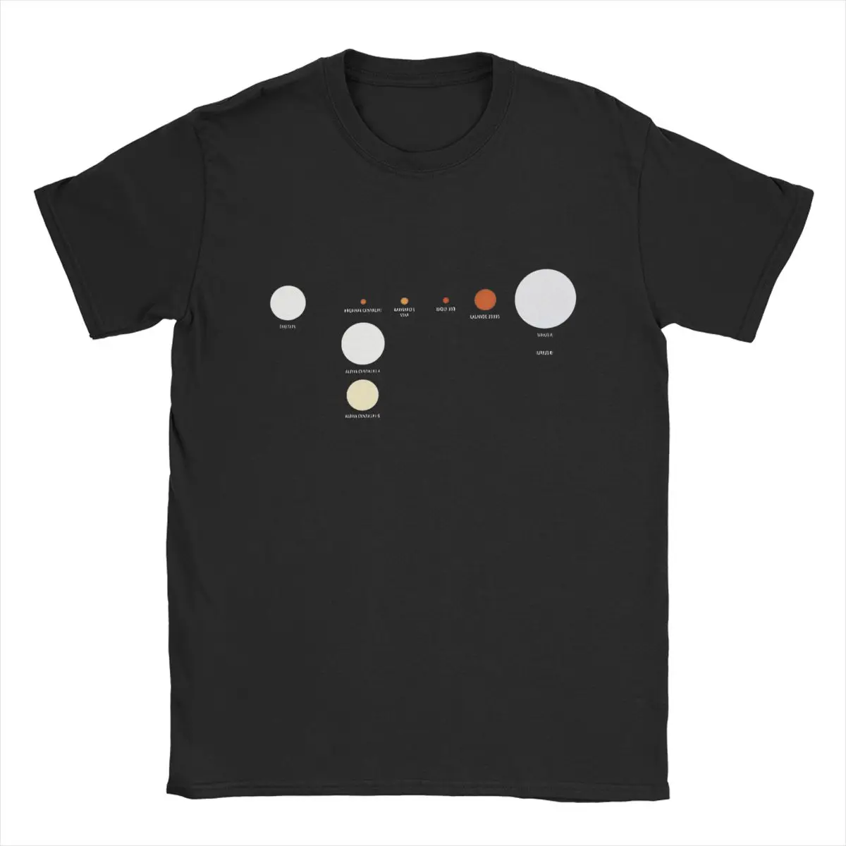 Nearest Stars To The Sun Men's T Shirt Solar System Awesome Tees Short Sleeve O Neck T-Shirts 100% Cotton Birthday Present