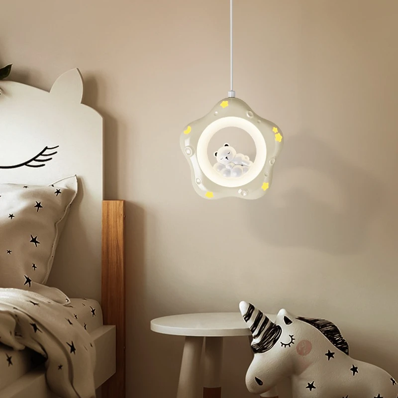 Cream Style Aisle Ceiling Lamps Children's Room Light Cute Bear Rabbit Princess Room Boy Girl Bedroom Corridor Balcony LED Light