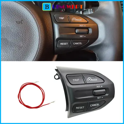 Kia RIO 용 멀티미디어 RH 스티어링 휠 버튼 2017 2018 2019 2020 2021 X-LINE K2 RIO 4 크루즈 컨트롤 볼륨 자동차 스위치