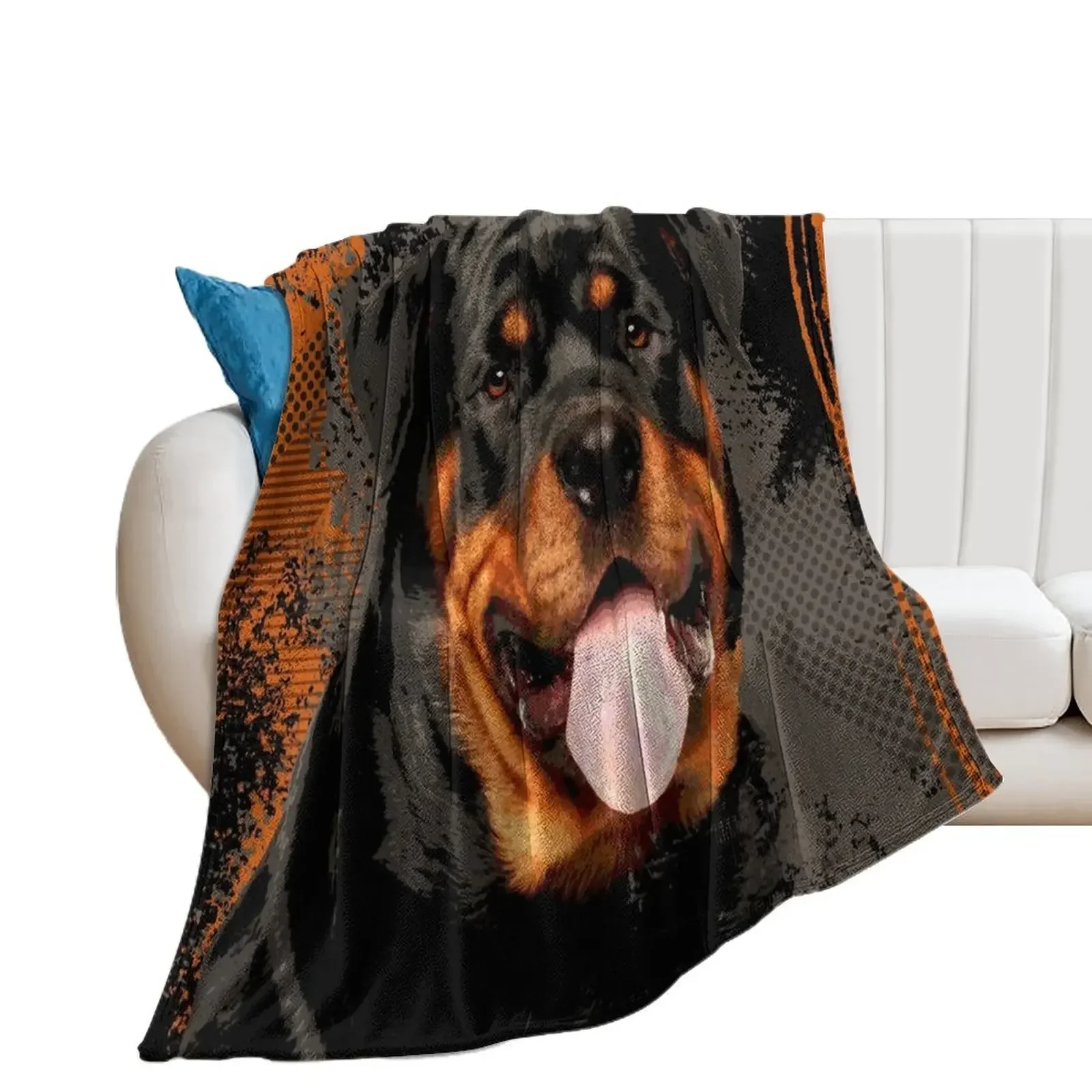 Rottweiler- Metzgerhund Digital Art Throw Blanket christmas decoration funny gift bed plaid Blankets