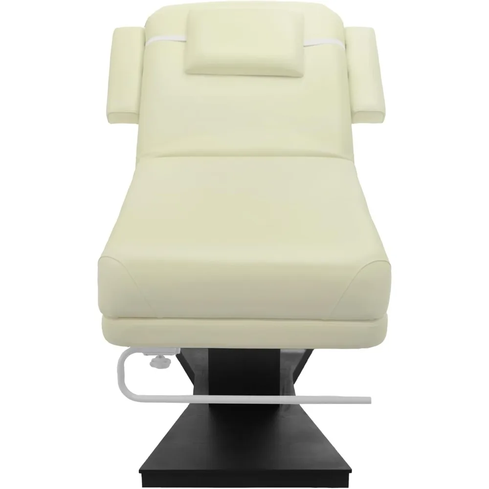 Milo 3.0 Motor (with Independent Leg Adjustment) Electric Massage & Facial Bed/Table Beige top and Dark Brown Base