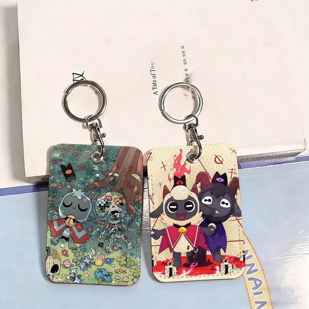 C-Cult of The Lamb Game Card Holder Suitable for Bank Business Work Card Holder Credit ID Card Badge Bag Holder Keychain