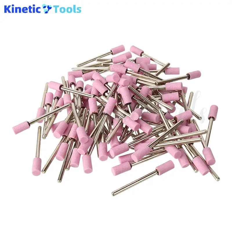 100Pcs Mounted Grinding Stone Head Set 6mm Abrasive Polishing-Wheel Bits Shank For Dremel Grinder Drill Power Tool Accessories
