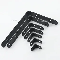 90 Degree Right Angle, Black Corner Code New Thickened Stainless Steel,laminate Support L Shape Fixed Bracket Connector