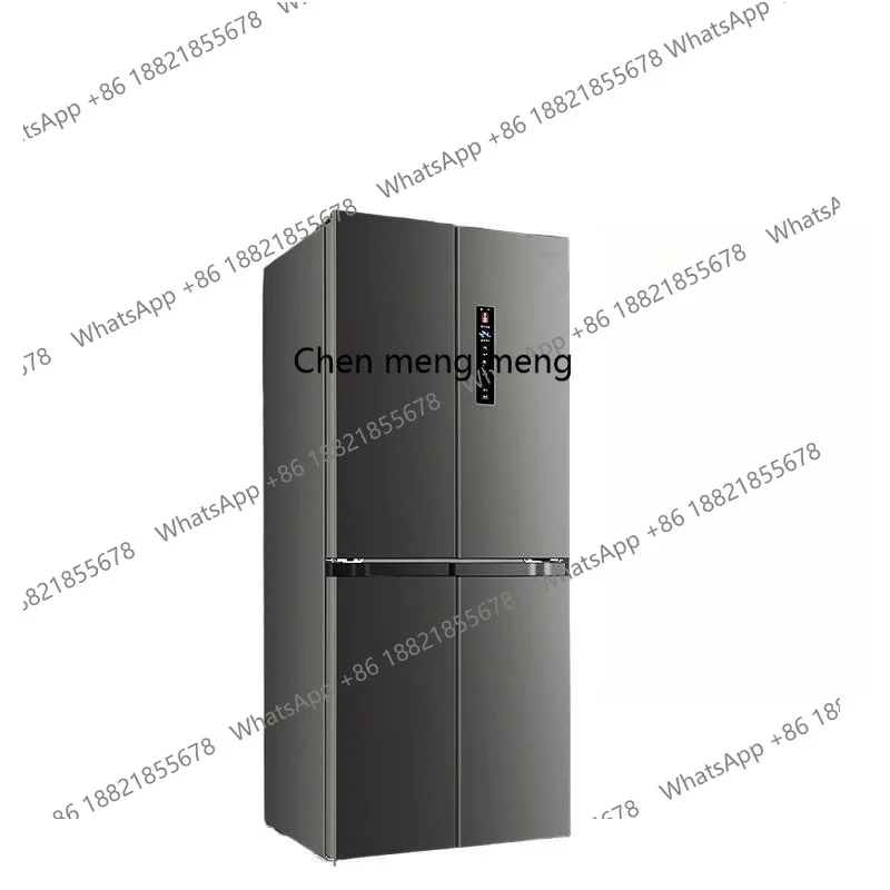 Air-cooled and frost-free household cross folio double door embedded in light sound energy-saving refrigerator