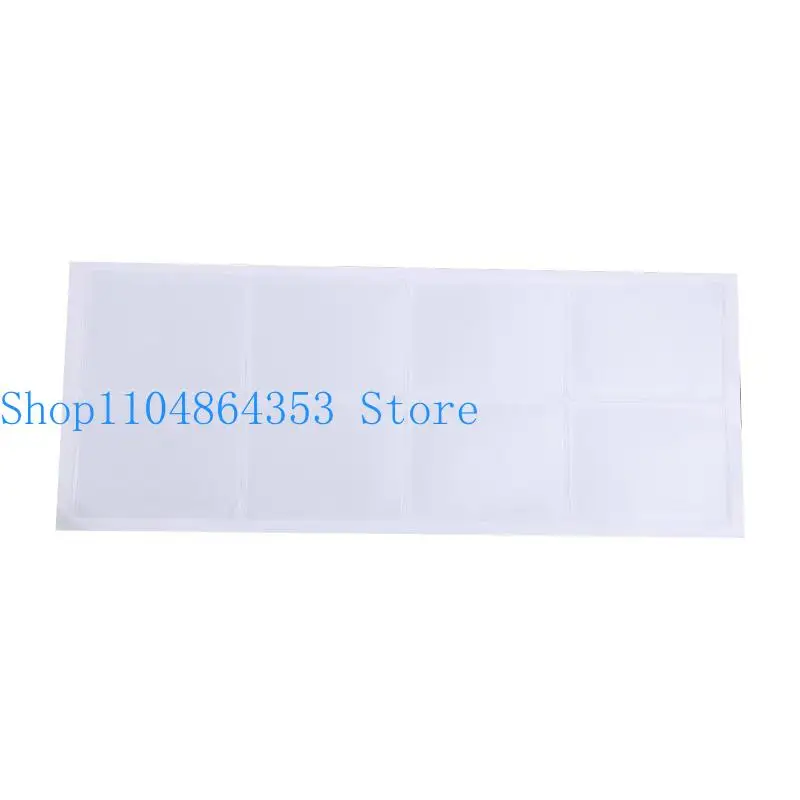 

652F 100 Pcs Plastic Loose Chain Pockets Clear Chain Sleeve Adhesive Holders