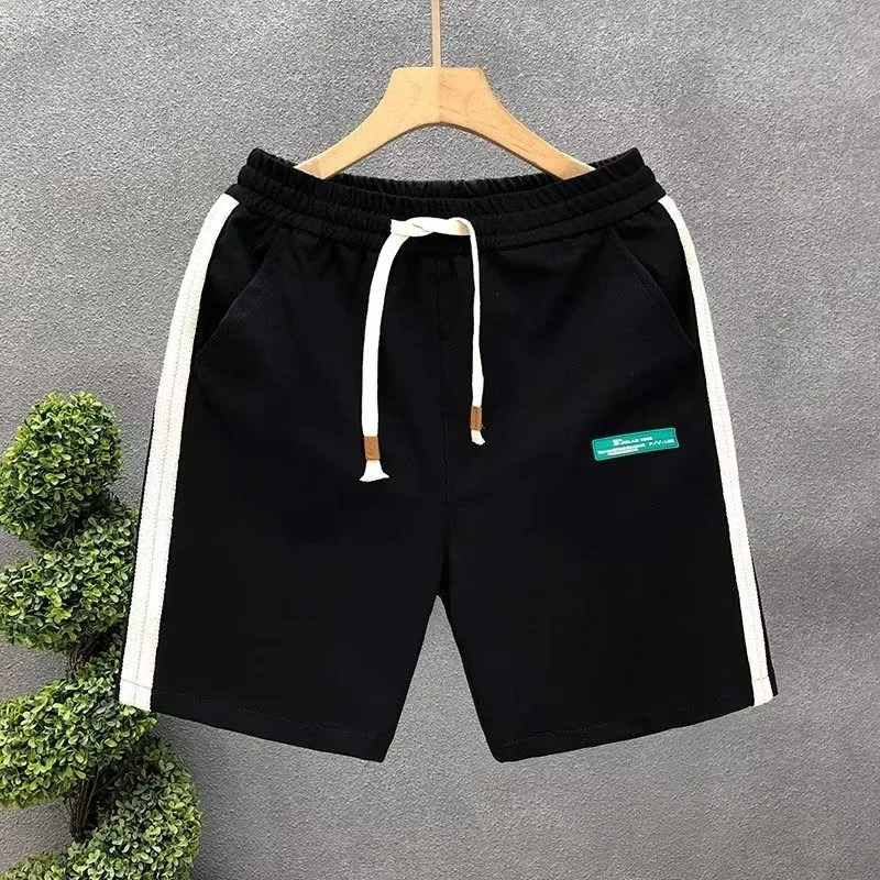 Fashion White Sports Shorts High Quality Men\'s Short Pants Summer American Gym Shorts High Street Men\'s Clothing Streetwear 2024