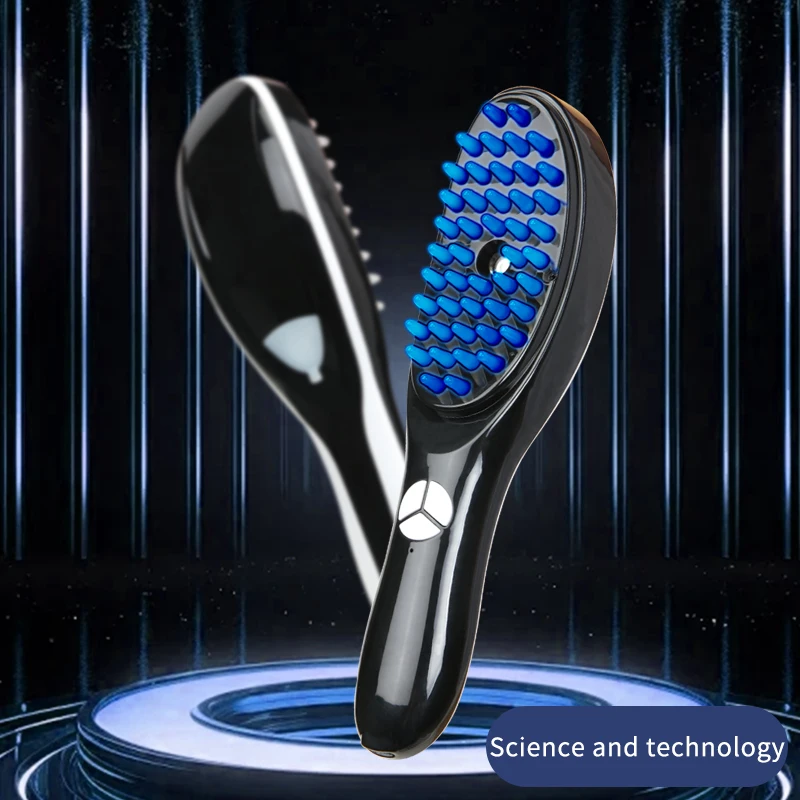 Electric massage comb for hair loss prevention, meridian head massage device, phototherapy hair care comb, colorful hair care ma image 4