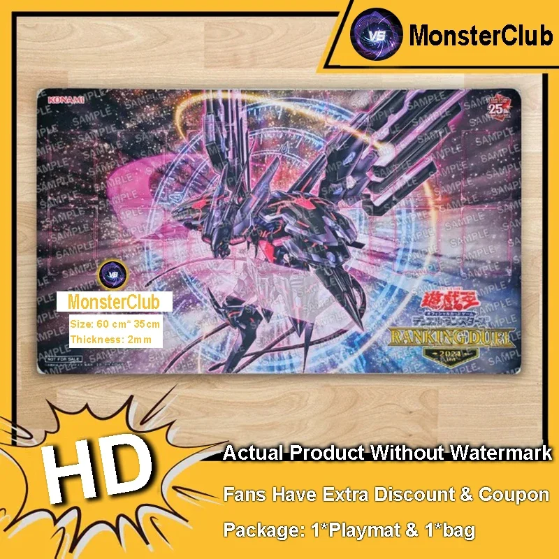 YuGiOh Playmat Number 107: Galaxy-Eyes Tachyon Dragon TCG CCG Mat Board Game Pad Trading Card Game Mat Rubber Mousepad Free Bag