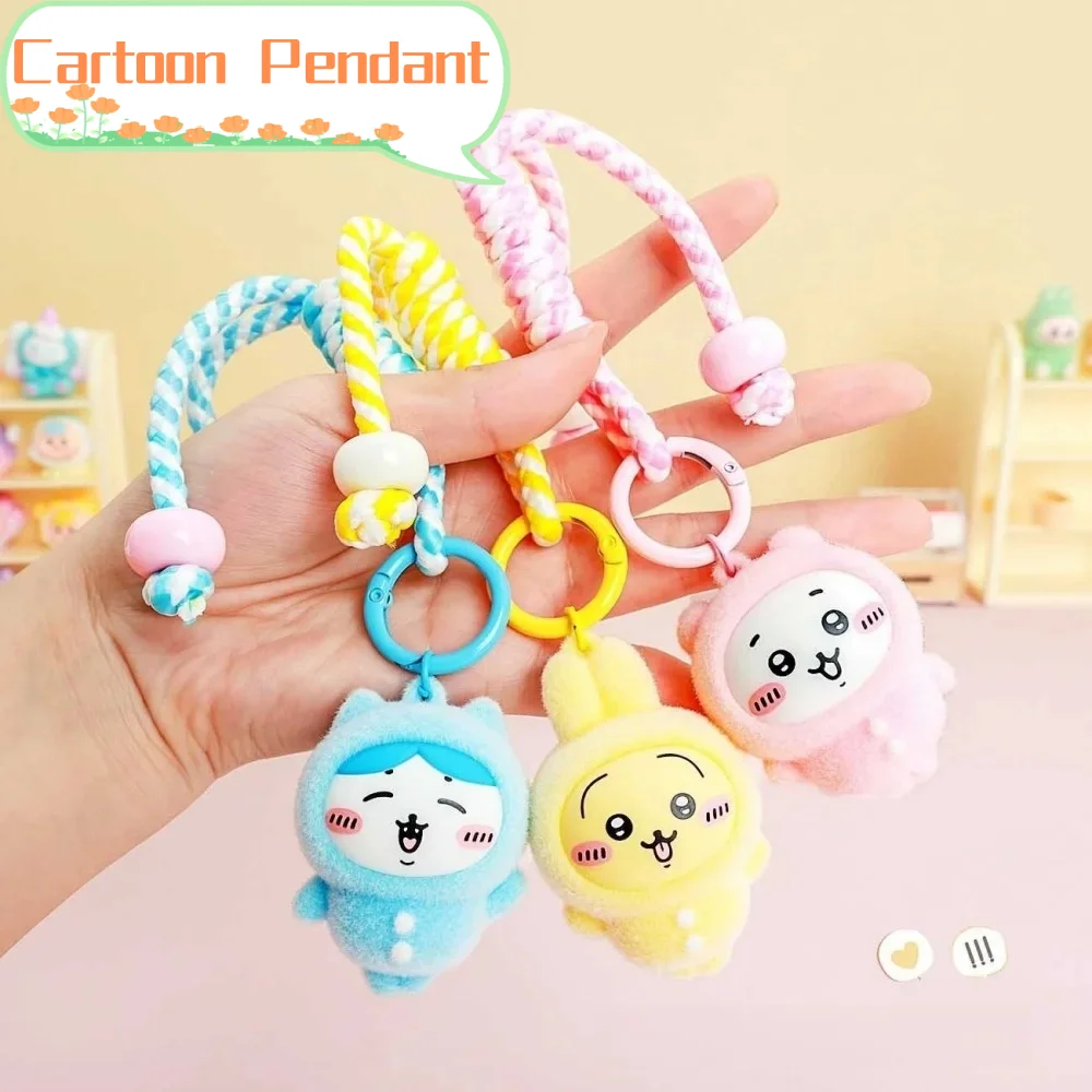

New Chiikawa Hachiware Usagi Keychains Ornament Kawaii Cartoon Students Schoolbag Pendant Accessories Girls Christmas Gifts
