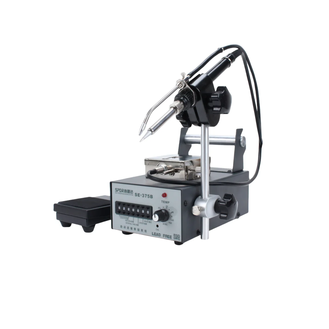 Industrial handheld semi-automatic welding table constant temperature digital display new foot pedal wire feeder
