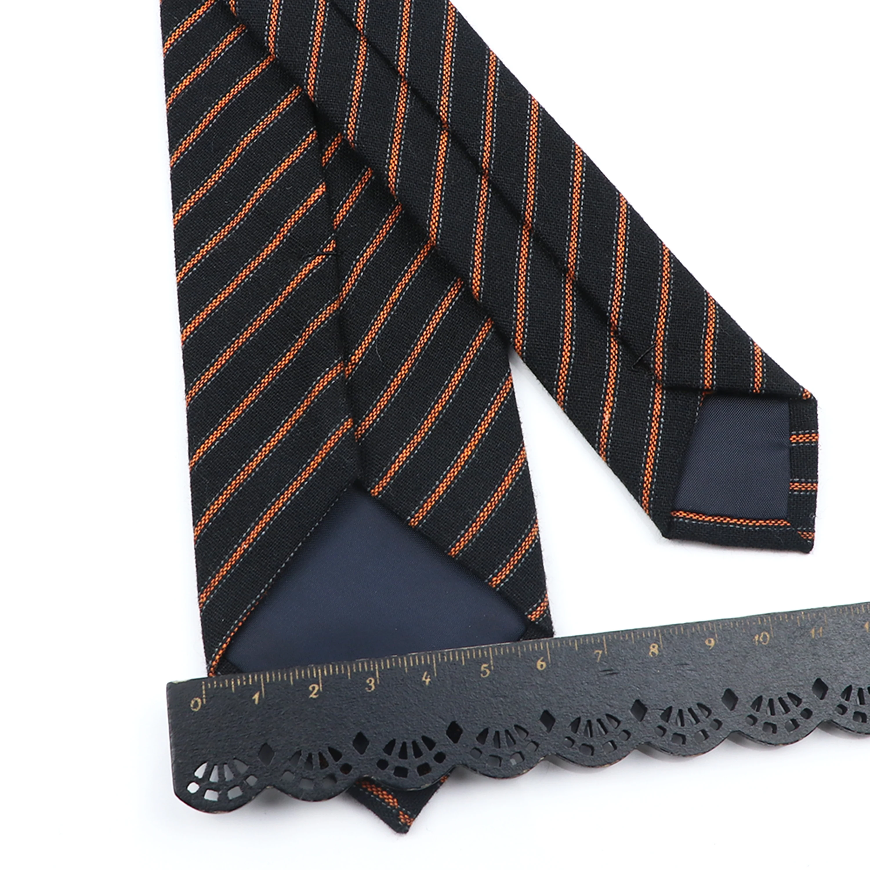 Лидер продаж, однотонные полосатые мужские галстуки, 100% хлопок, узкий воротник ручной работы, тонкий кашемировый галстук, костюм, смокинг, рубашка, аксессуары