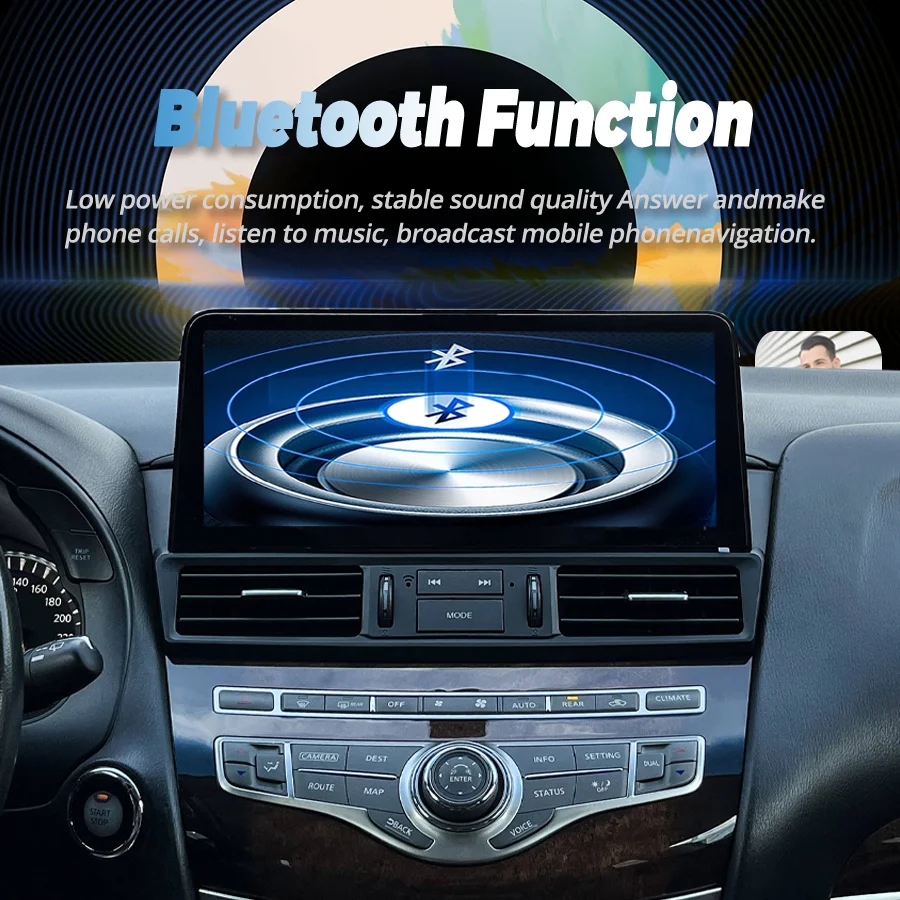 12.3inch Android Auto Head Unit For Infiniti QX60 JX35 2011-2019 Stereo Car Radio Multimedia Player Carplay GPS Navigation Audio