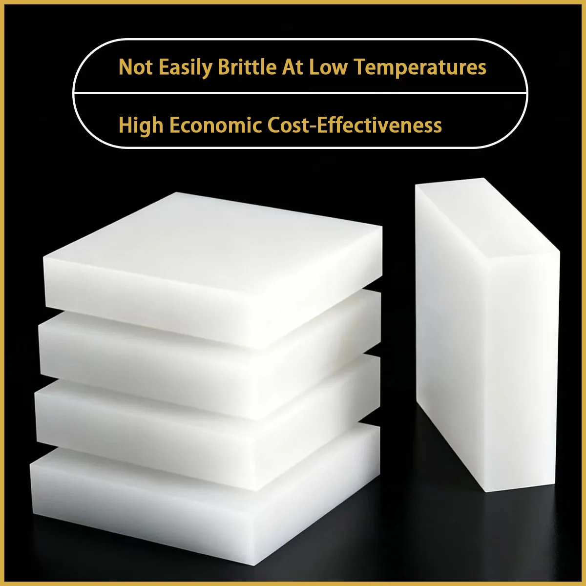 White Polypropylene PP Plastic Board 1‑50mm Thick, For Chemical Containers, Food Equipment, Industrial Pads Processing