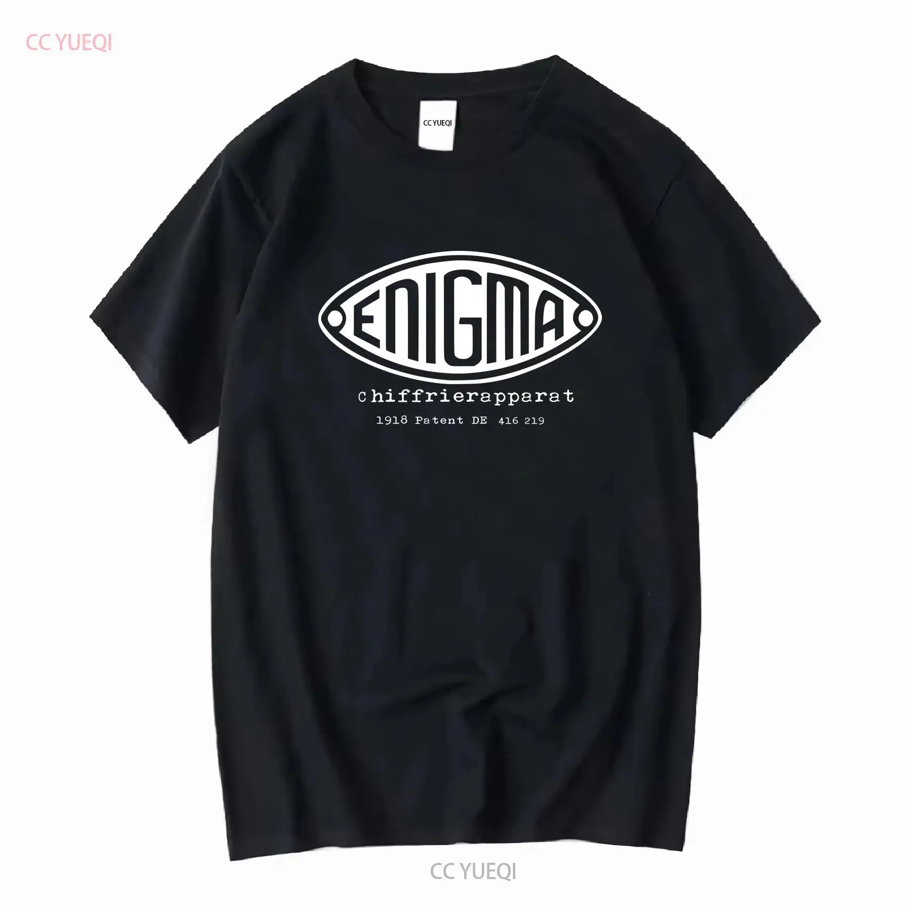 Enigma T Shirt OLIV Rotor Key Machine Messaging Submarine Logo vintage Washed Casual Soft homme graphic Top For Everyday Wear