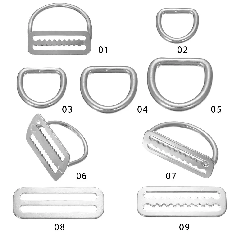 Ремни из нержавеющей стали для дайвинга 2 дюйма, фиксатор, держатель для труб для подводного плавания/дайвинга, Т-образное кольцо