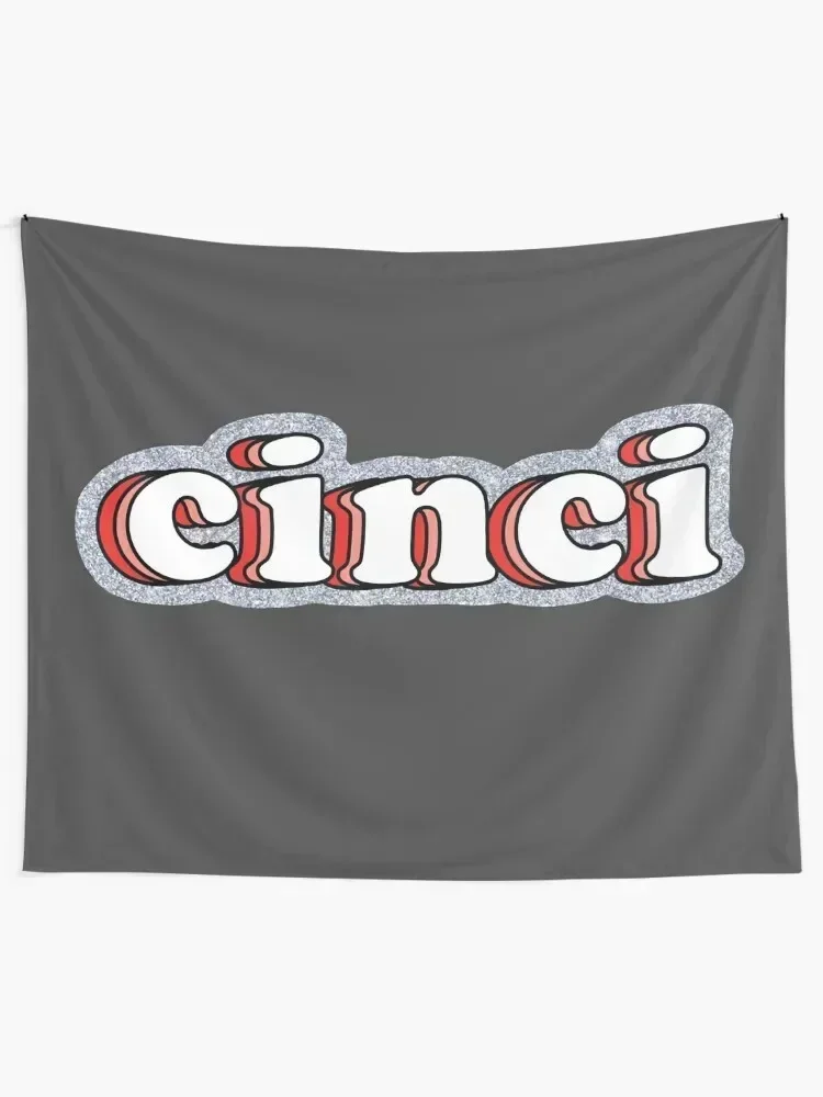 Cincinnati Glitter Tapestry Wall Decoration Wallpaper Bedroom Room Decorations Aesthetics Decor For Bedroom Tapestry