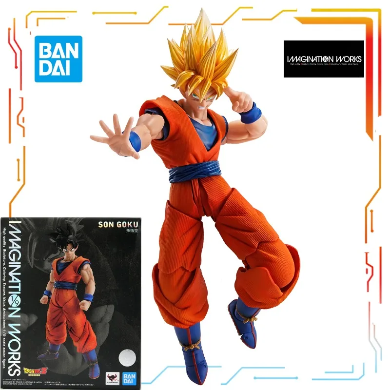 バンダイ IMAGINATION WORKS 1/9 完成品可動ドラゴンボール、孫悟空アニメアクションフィギュア模型玩具モデルギフト男の子のため