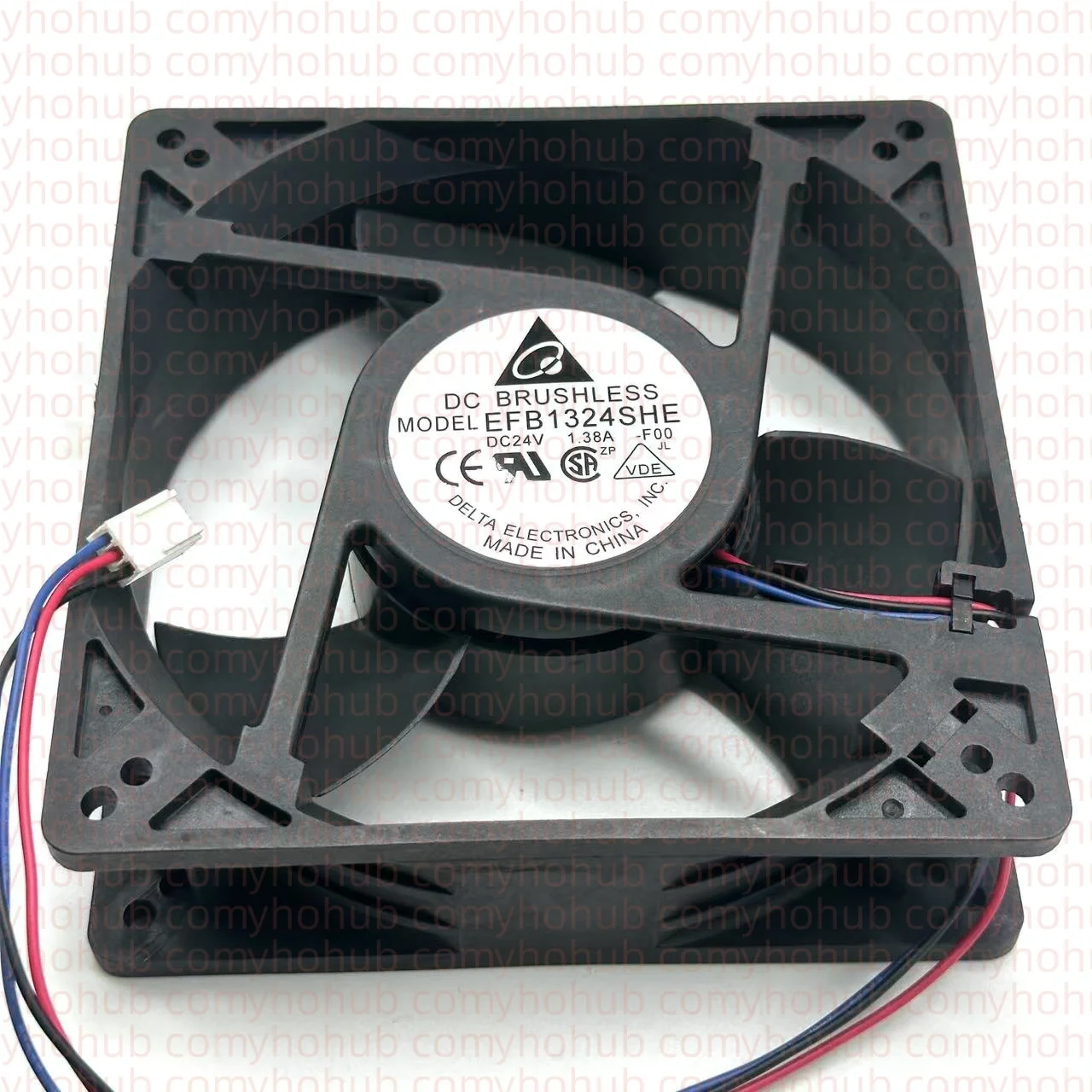 

Delta Electronics EFB1324SHE F00 DC 24V 1.38A 127x127x38mm 3-wire Server Cooling Fan