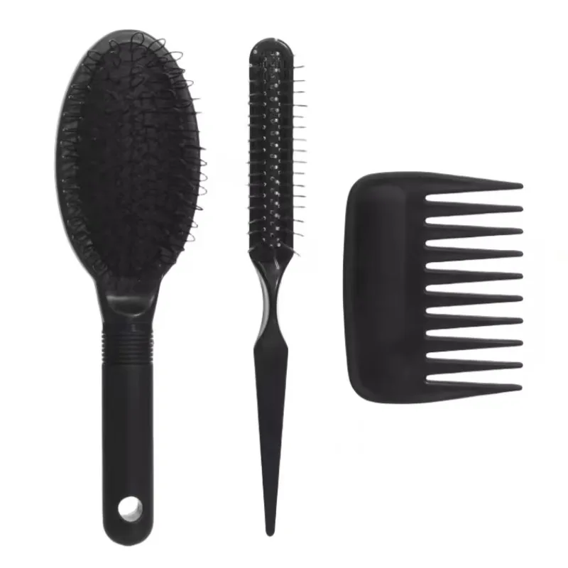 

3Pcs Wig Brush Comb Set, Loop Wig Brush Hair Extension Wide-Tooth and Edge Combs for Human Wigs and Synthetic Extension
